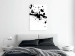Canvas Abstraction with blots - pattern with black blots on white background 123503 additionalThumb 3