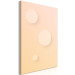 Canvas Print Pastel circles - an abstract composition in a beige and pink colour 123803 additionalThumb 2