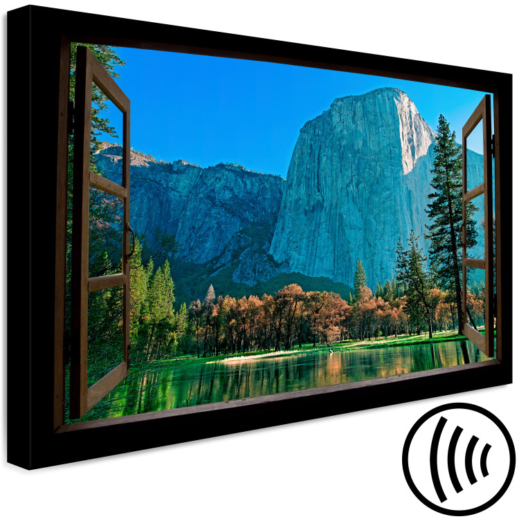 Canvas Open window mountain view - mountain landscape seen from house depth 125003 additionalImage 6