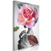 Canvas Print Rose and Fur (1 Part) Vertical 127303 additionalThumb 2