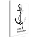 Canvas Print Black English Raise the anchor sign - a marine composition 127803 additionalThumb 2