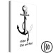 Canvas Print Black English Raise the anchor sign - a marine composition 127803 additionalThumb 6