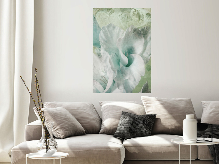 Poster Minty Haze - abstract green composition in artistic style 127903 additionalImage 4