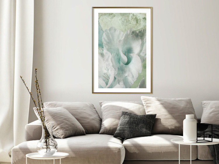 Poster Minty Haze - abstract green composition in artistic style 127903 additionalImage 13