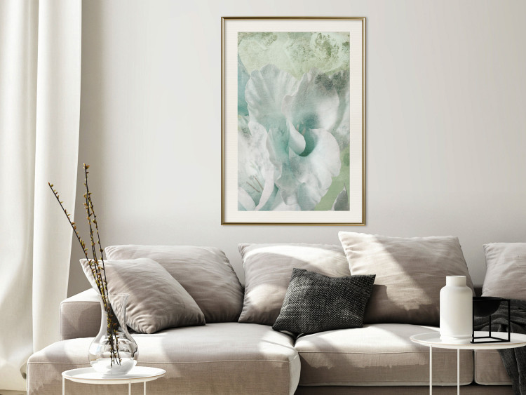 Poster Minty Haze - abstract green composition in artistic style 127903 additionalImage 22