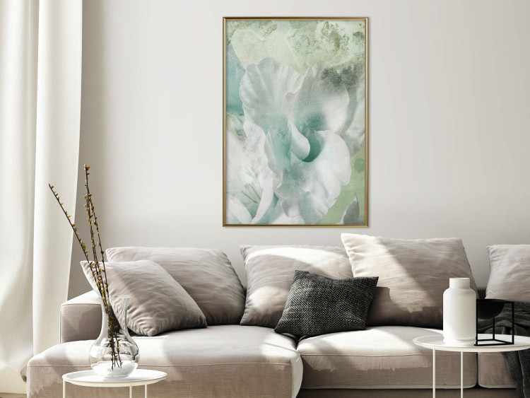 Poster Minty Haze - abstract green composition in artistic style 127903 additionalImage 7