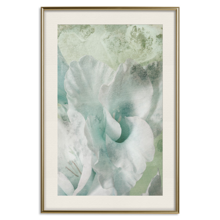 Poster Minty Haze - abstract green composition in artistic style 127903 additionalImage 20
