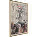 Poster Death and Wine - abstraction with character among flowers and text in the background 129103 additionalThumb 12