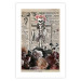 Poster Death and Wine - abstraction with character among flowers and text in the background 129103 additionalThumb 19