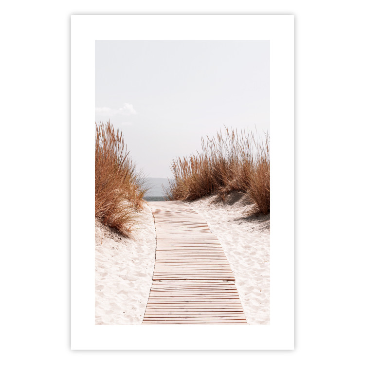 Wall Poster Soft Rustle - seascape of sandy beach against a bright sky 129503 additionalImage 19