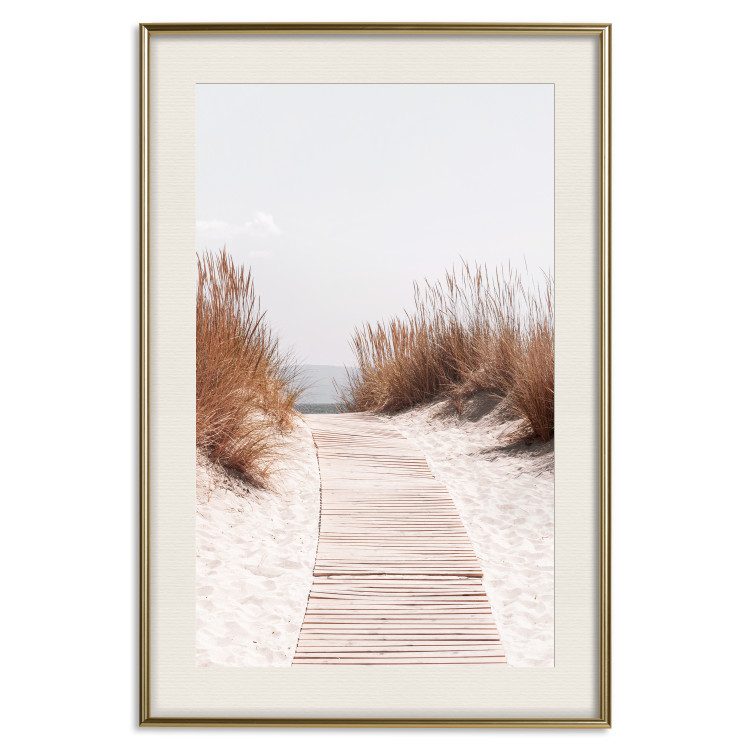 Wall Poster Soft Rustle - seascape of sandy beach against a bright sky 129503 additionalImage 20