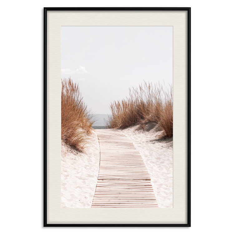Wall Poster Soft Rustle - seascape of sandy beach against a bright sky 129503 additionalImage 19