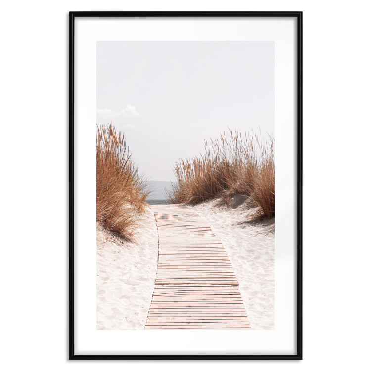 Wall Poster Soft Rustle - seascape of sandy beach against a bright sky 129503 additionalImage 17