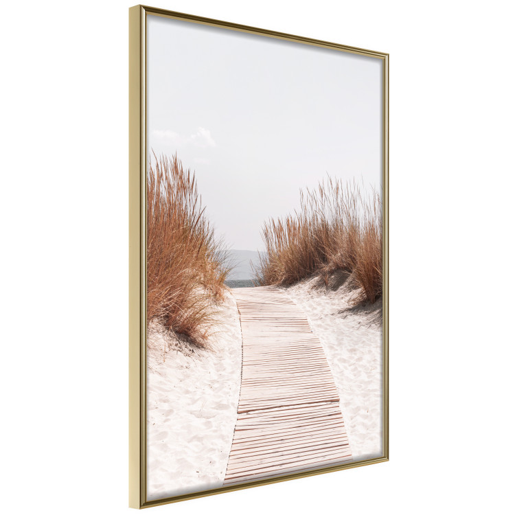 Wall Poster Soft Rustle - seascape of sandy beach against a bright sky 129503 additionalImage 14
