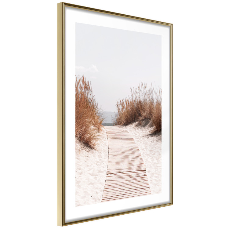 Wall Poster Soft Rustle - seascape of sandy beach against a bright sky 129503 additionalImage 9