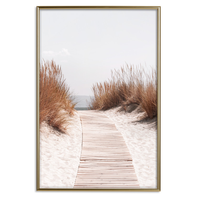Wall Poster Soft Rustle - seascape of sandy beach against a bright sky 129503 additionalImage 17
