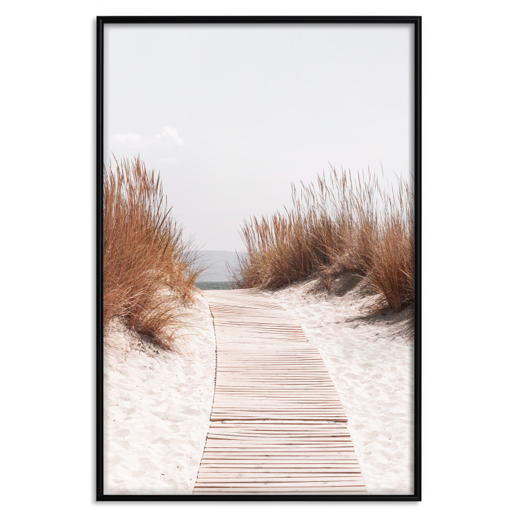 Wall Poster Soft Rustle - seascape of sandy beach against a bright sky 129503 additionalImage 16