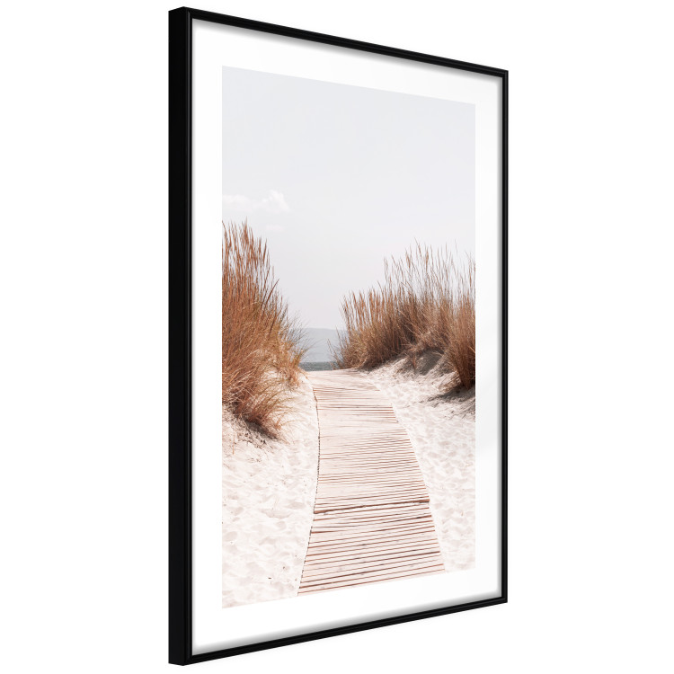 Wall Poster Soft Rustle - seascape of sandy beach against a bright sky 129503 additionalImage 8