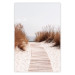 Wall Poster Soft Rustle - seascape of sandy beach against a bright sky 129503