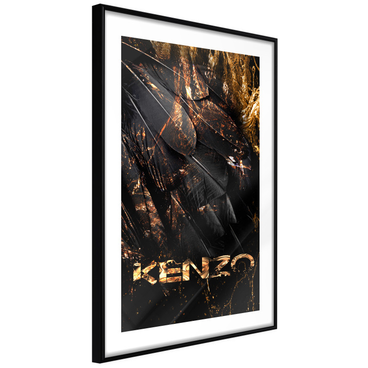 Poster Jungle Scent - golden abstraction with luxury-themed text 131803 additionalImage 8