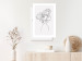Wall Poster Above Flowers - abstract line art of a woman with flowers in her hair 132203 additionalThumb 6