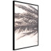 Poster Rest in the Shade - tropical composition of palm shadow on sand 135303 additionalThumb 18