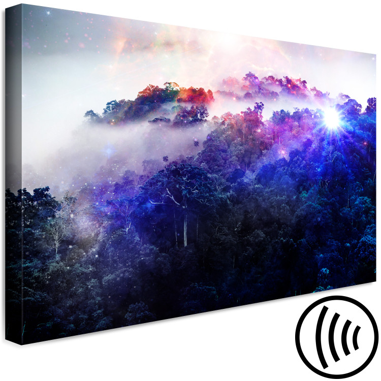 Canvas Print Forest Glow (1-piece) wide - landscape with sun over trees 138503 additionalImage 6