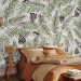 Wall Mural Forest motif - landscape with forest animals and trees on a white background 143703 additionalThumb 2