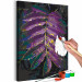 Paint by number Jungle Vegetation - Large Purple Leaf With Raindrops 146203 additionalThumb 5