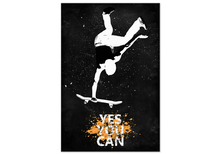 Canvas Skateboarding Boy (1-piece) - graffiti and text for kids 148903