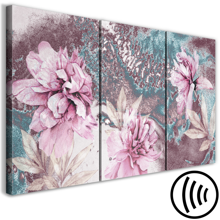 Canvas Peonies in Bloom - Floral Composition in Blue 149803 additionalImage 6