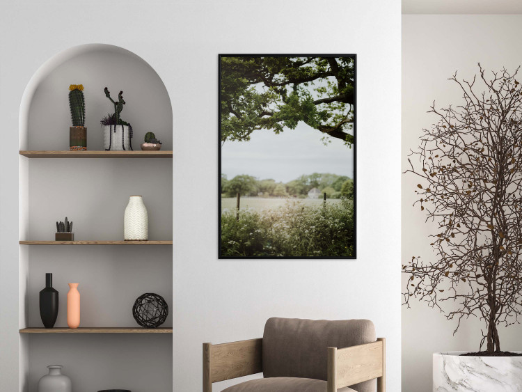 Wall Poster Sunny Day - Landscape of a Green Meadow Away From the City 150303 additionalImage 14