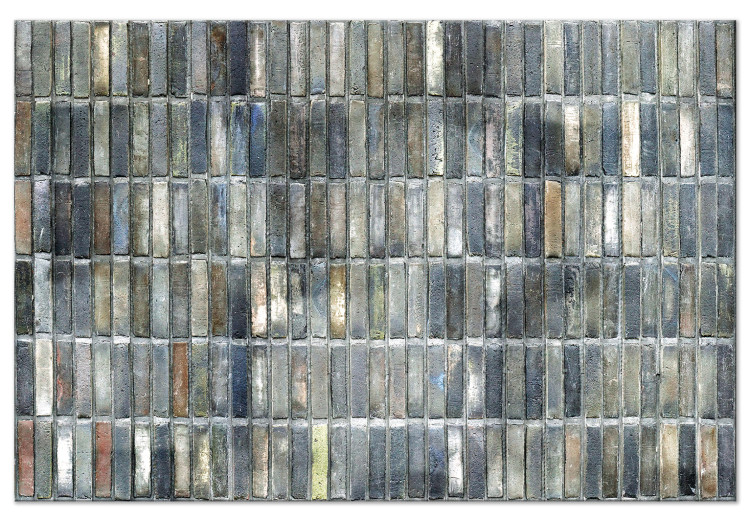 Large canvas print Gray Brick Wall [Large Format] 150703