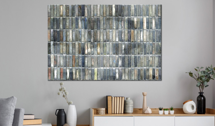 Large canvas print Gray Brick Wall [Large Format] 150703 additionalImage 6