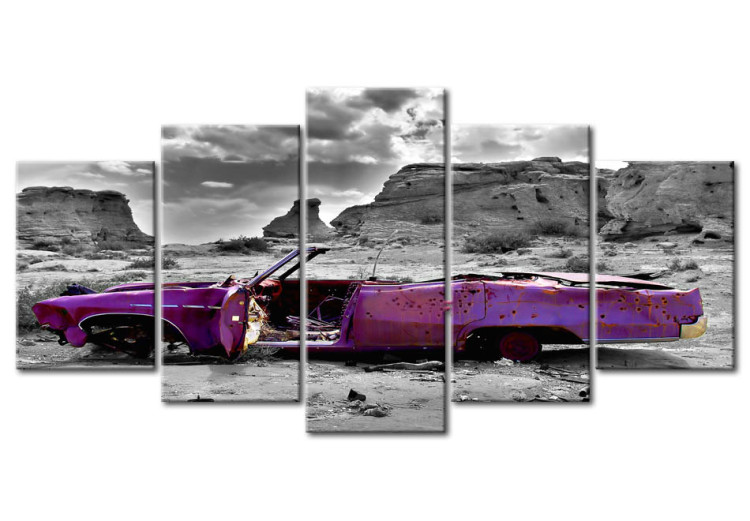 Canvas Retro car at Colorado Desert - 5 pieces 59003