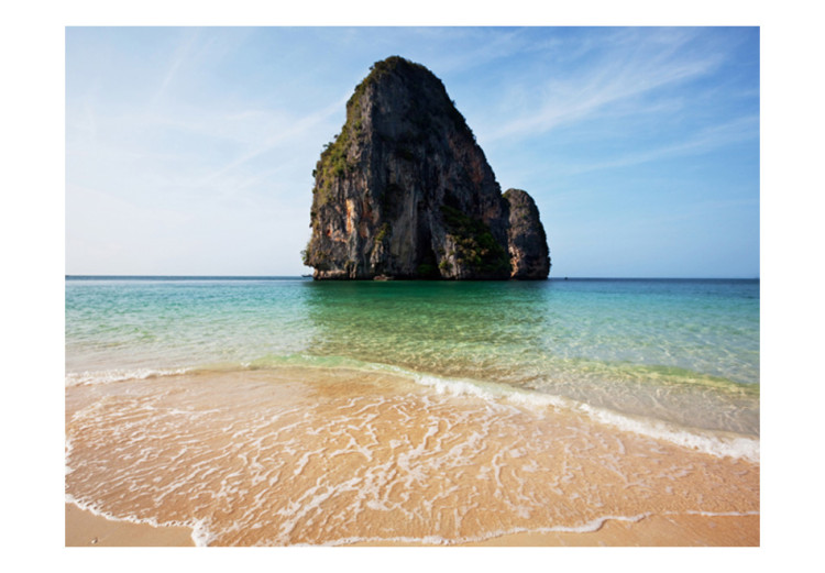 Photo Wallpaper Landscape of Thailand - Sea with a rock formation in the water near the beach 61703 additionalImage 1
