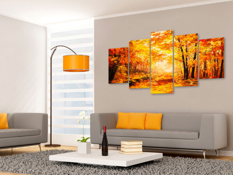 Canvas Print Autumn Alley 88703 additionalImage 3