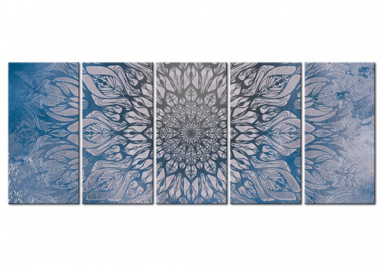 Canvas Print Hypnosis (5 Parts) Blue Narrow 107813