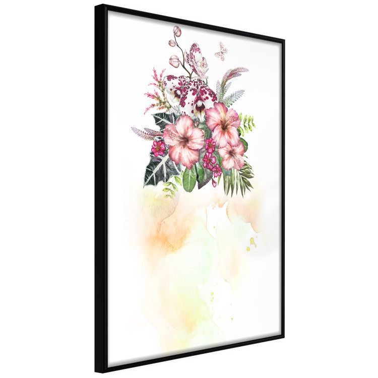 Poster Colorful Bouquet - botanical composition with colorful flowers and watercolors 114313 additionalImage 12
