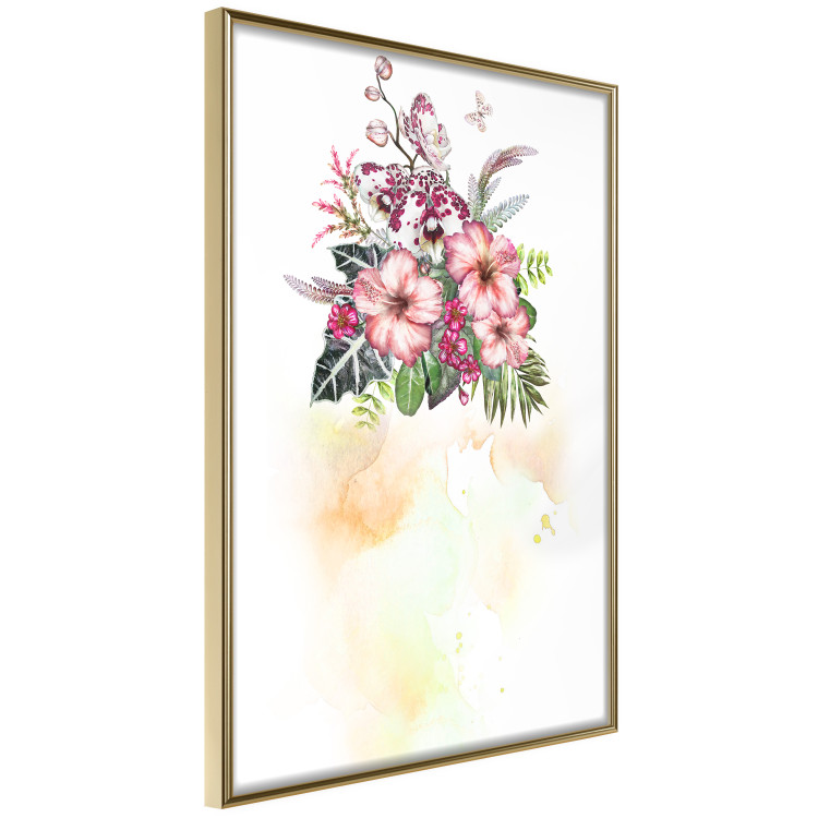 Poster Colorful Bouquet - botanical composition with colorful flowers and watercolors 114313 additionalImage 14