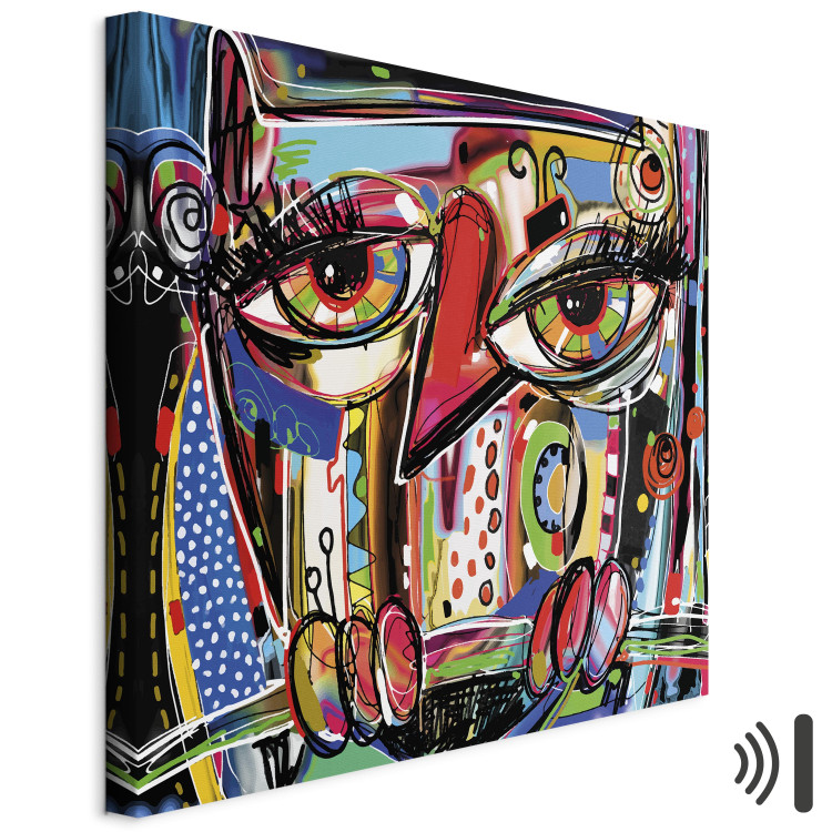 Canvas Print New Dimension of Face (1-part) - Abstraction in Modernist Style 114513 additionalImage 8