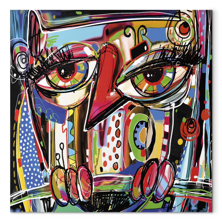 Canvas Print New Dimension of Face (1-part) - Abstraction in Modernist Style 114513 additionalImage 7