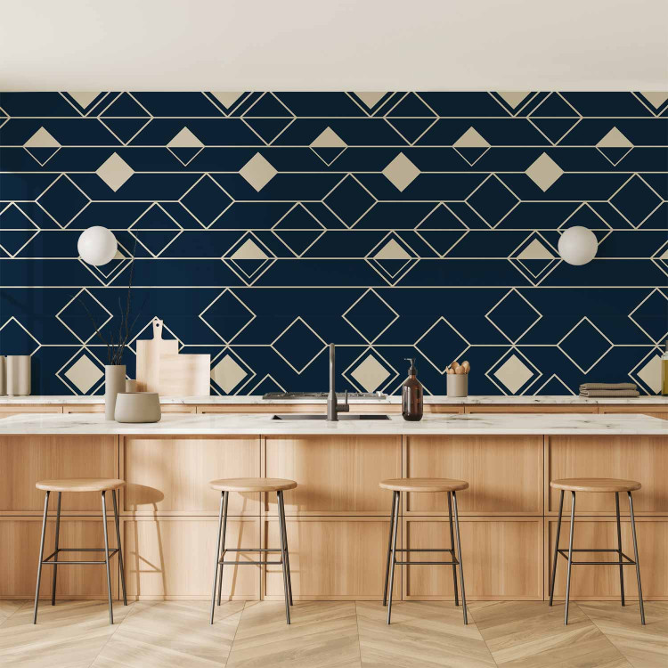 Wallpaper Triangles and Squares (Navy Blue) 114813 additionalImage 8
