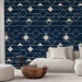 Wallpaper Triangles and Squares (Navy Blue) 114813