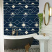 Wallpaper Triangles and Squares (Navy Blue) 114813 additionalThumb 10