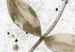 Poster Single Branch - delicate autumn leaves on a grayscale background 116413 additionalThumb 6