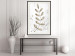Poster Single Branch - delicate autumn leaves on a grayscale background 116413 additionalThumb 22