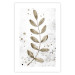 Poster Single Branch - delicate autumn leaves on a grayscale background 116413 additionalThumb 19