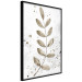 Poster Single Branch - delicate autumn leaves on a grayscale background 116413 additionalThumb 8