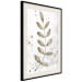 Poster Single Branch - delicate autumn leaves on a grayscale background 116413 additionalThumb 3